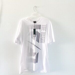 ☀️ NEW LF THE BRAND White Graphic Tee Medium MEN'S T Shirt Casual Top